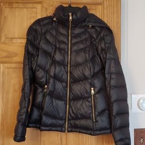 Black Calvin Klein puffer jacket